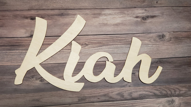 1 Layer Unfinished Wood Cutout Sign