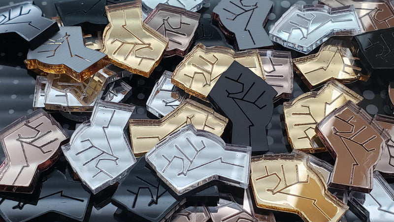 Clenched Fist Acrylic Charms