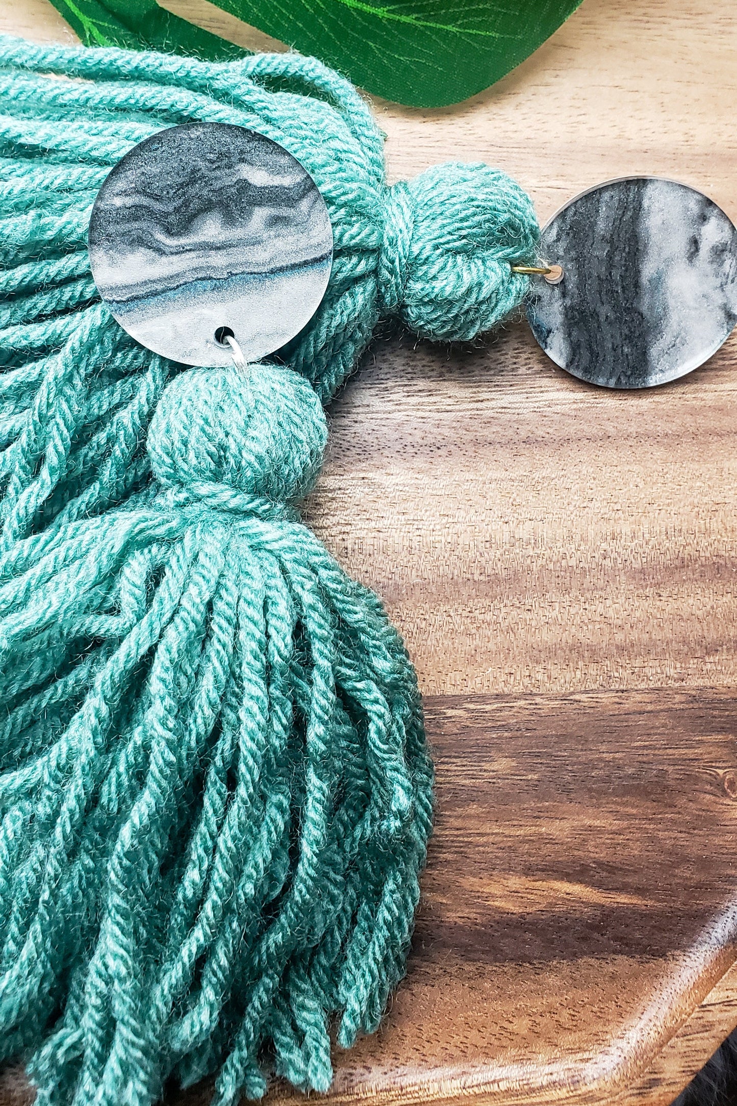 Cloudy Sage- Tassel Earrings- BULK BUY 2 PAIRS!
