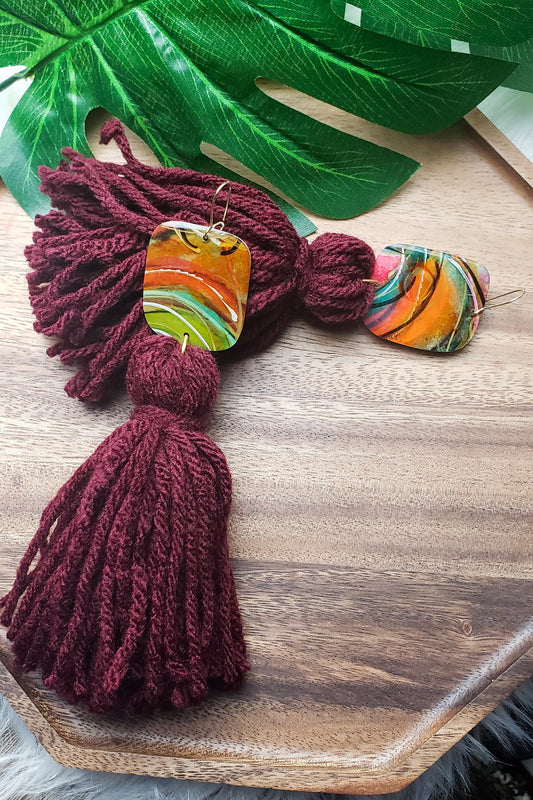 Fall Harvest- Tassel Earrings