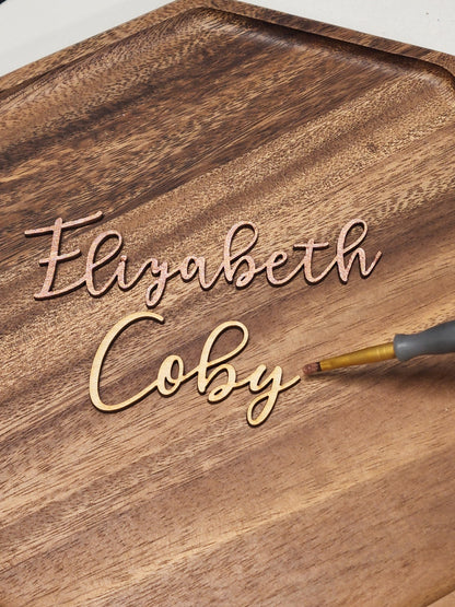 Wood Name/Word Place Cards