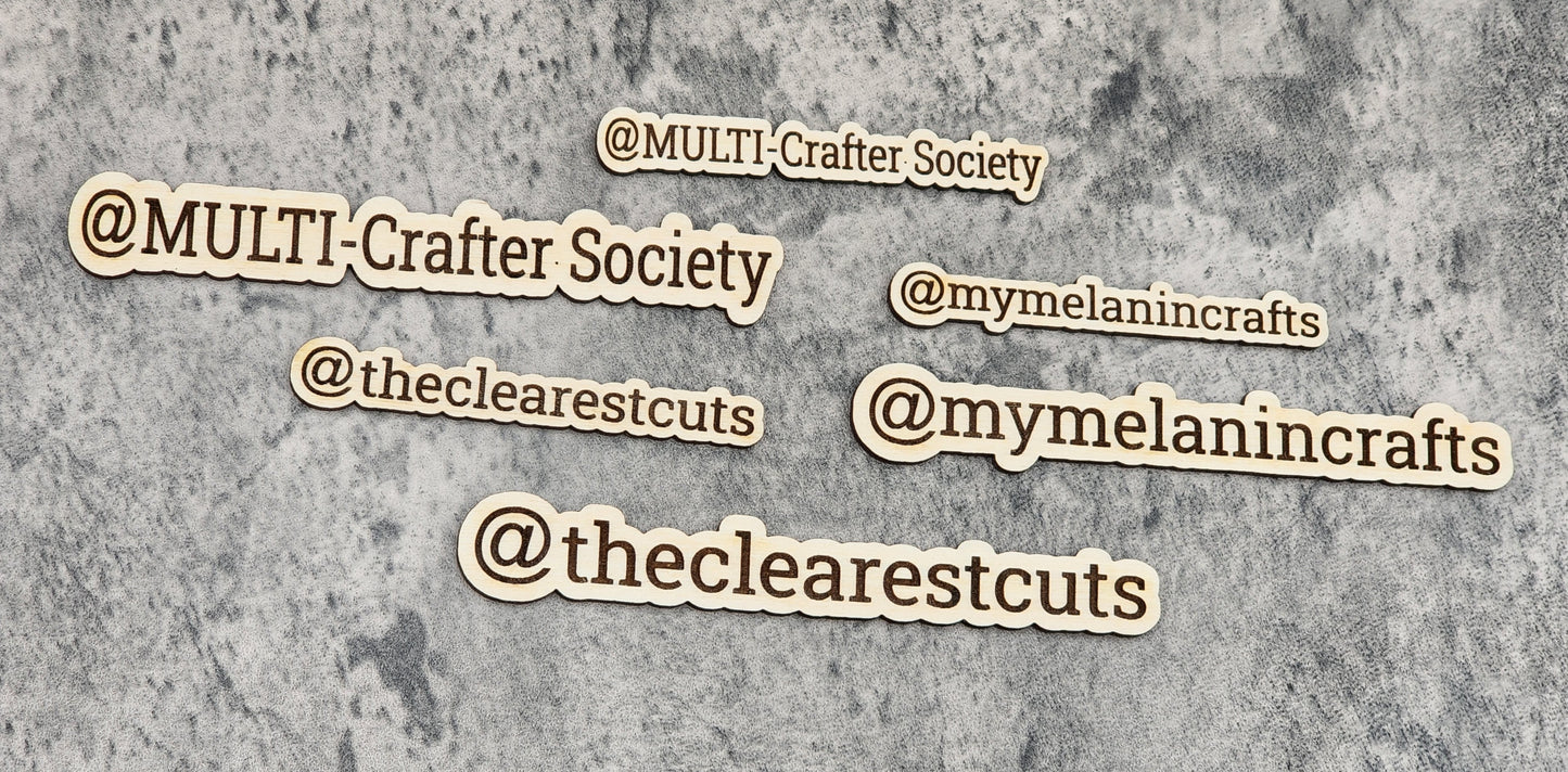 Username Physical Watermark- COMPLETELY CUSTOMIZABLE