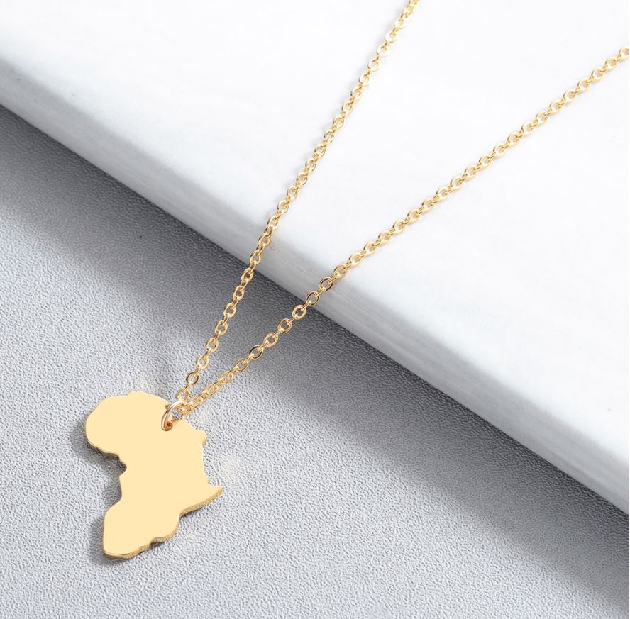 Africa Solid Necklace- (3 Color Options)- BULK BUY 39 PIECES!