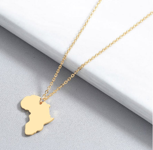 Africa Solid Necklace- (3 Color Options)- BULK BUY 39 PIECES!