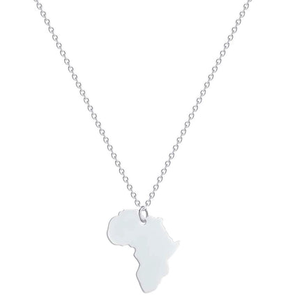 Africa Solid Necklace- (3 Color Options)- BULK BUY 39 PIECES!