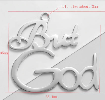 But God Necklace- (3 options)- BULK BUY 49 pieces!