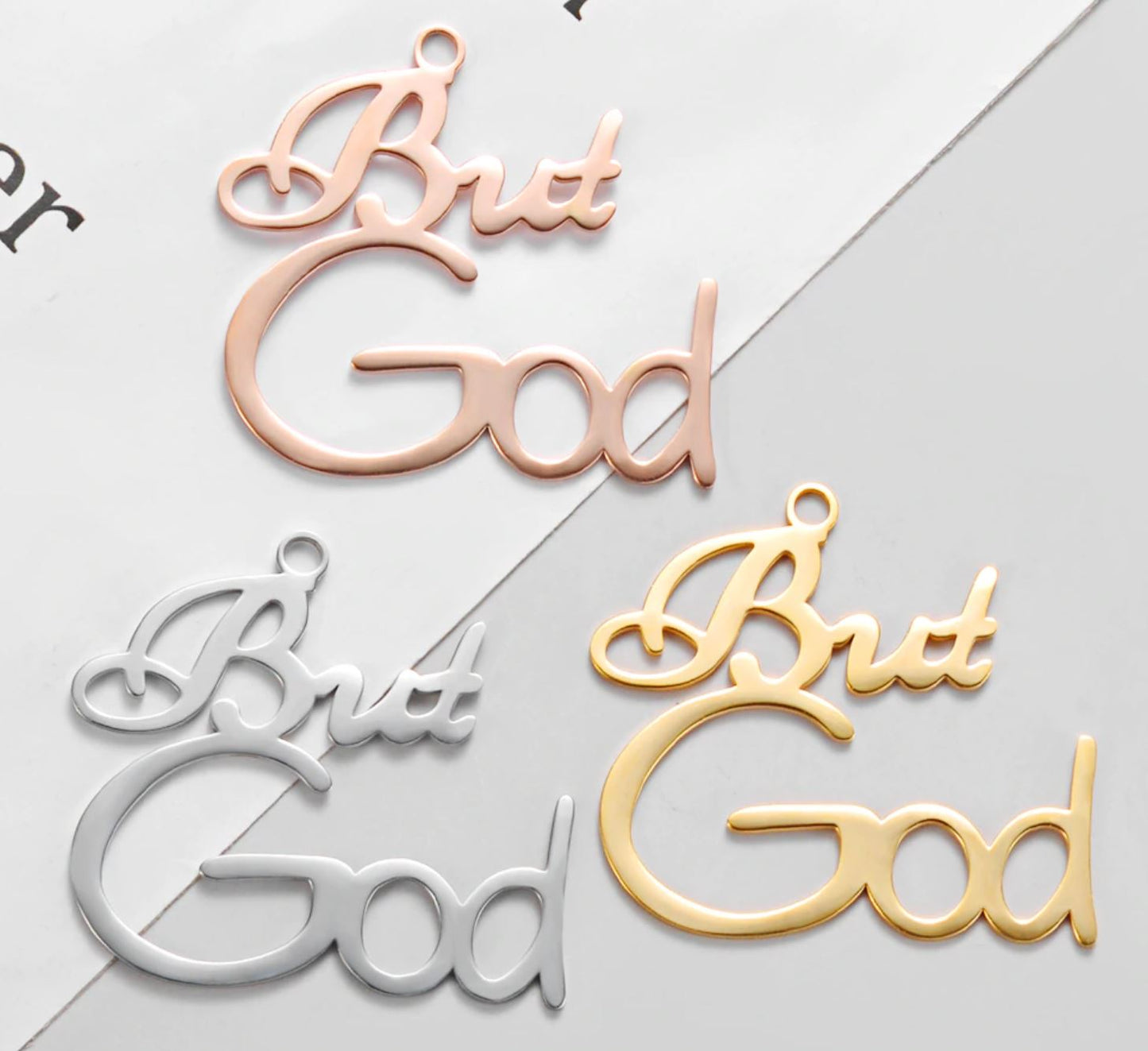 But God Necklace- (3 options)- BULK BUY 49 pieces!