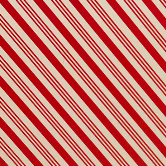 Candy Cane Stripes (Red & White)- Printed Pattern Designs (Sets)
