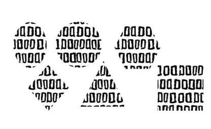 Black & White Mini Rectangles- Printed Pattern Designs (Sets)