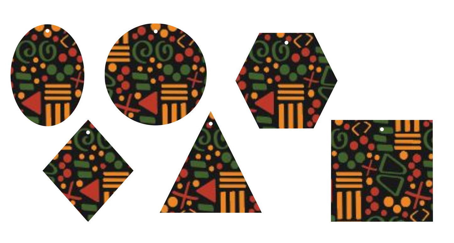 RGY Abstract- Printed Pattern Designs (Sets)