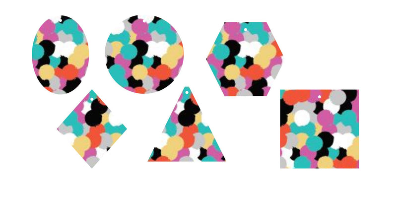 Colorful Polka Dots- Printed Pattern Designs (Sets)