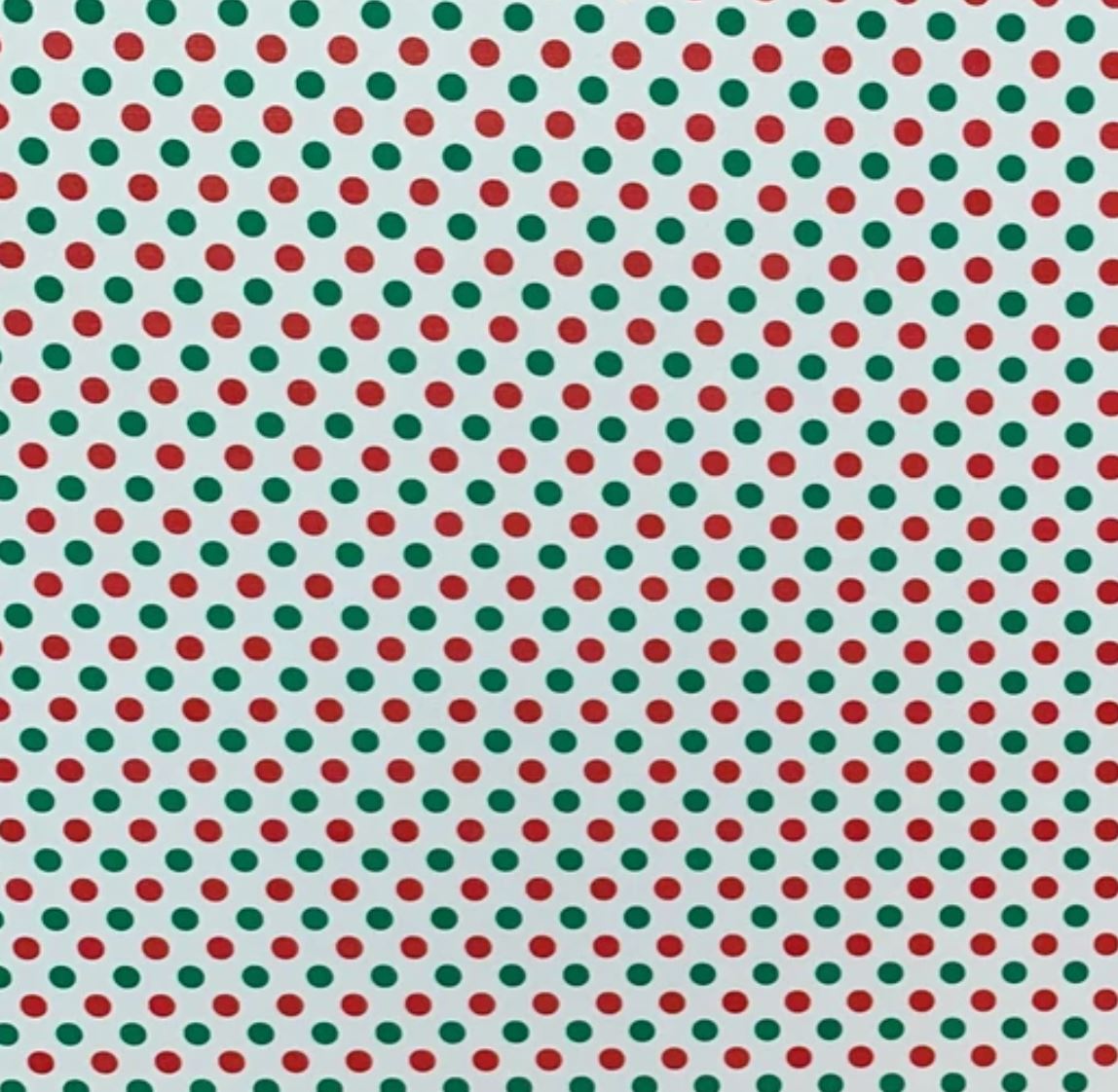Christmas Polka Dots- Printed Pattern Designs (Sets)