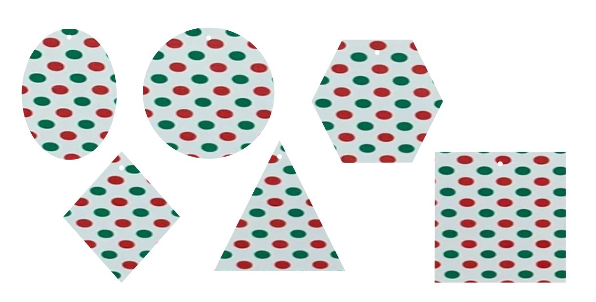 Christmas Polka Dots- Printed Pattern Designs (Sets)