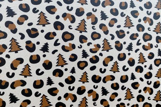 Christmas Tree Leopard- Printed Pattern Designs (Sets)