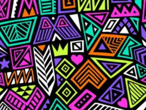 Colorful Aztec- Printed Pattern Designs (Sets)