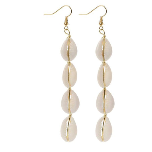 Cowrie Link Earrings- BULK BUY 19 Pieces!