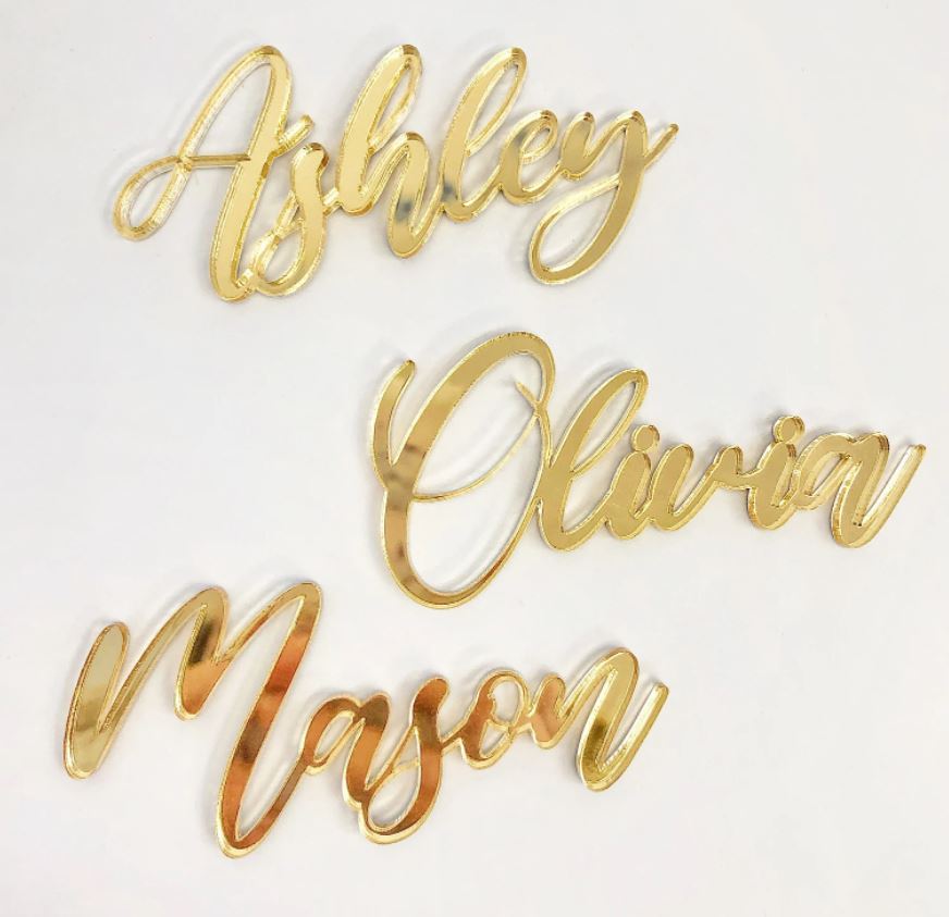 Acrylic Name/Word Place Cards
