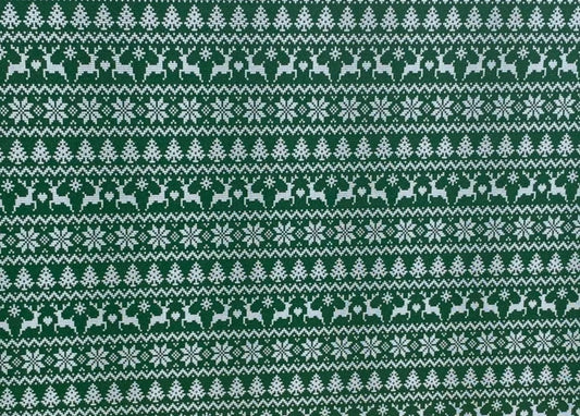 Green Xmas Sweater- Printed Pattern Designs (Sets)