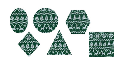 Green Xmas Sweater- Printed Pattern Designs (Sets)