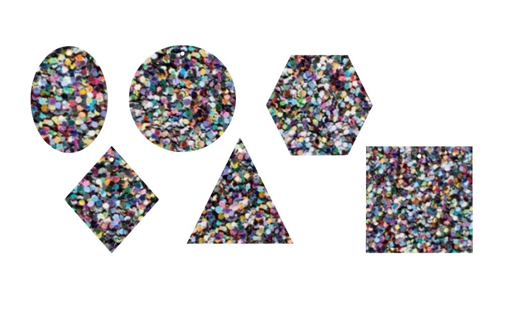 Holographic Glitter- Printed Pattern Designs (Sets)