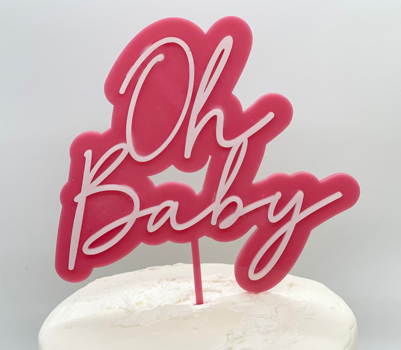 Layered Acrylic Cake Toppers!- CUSTOM- 2 Layer