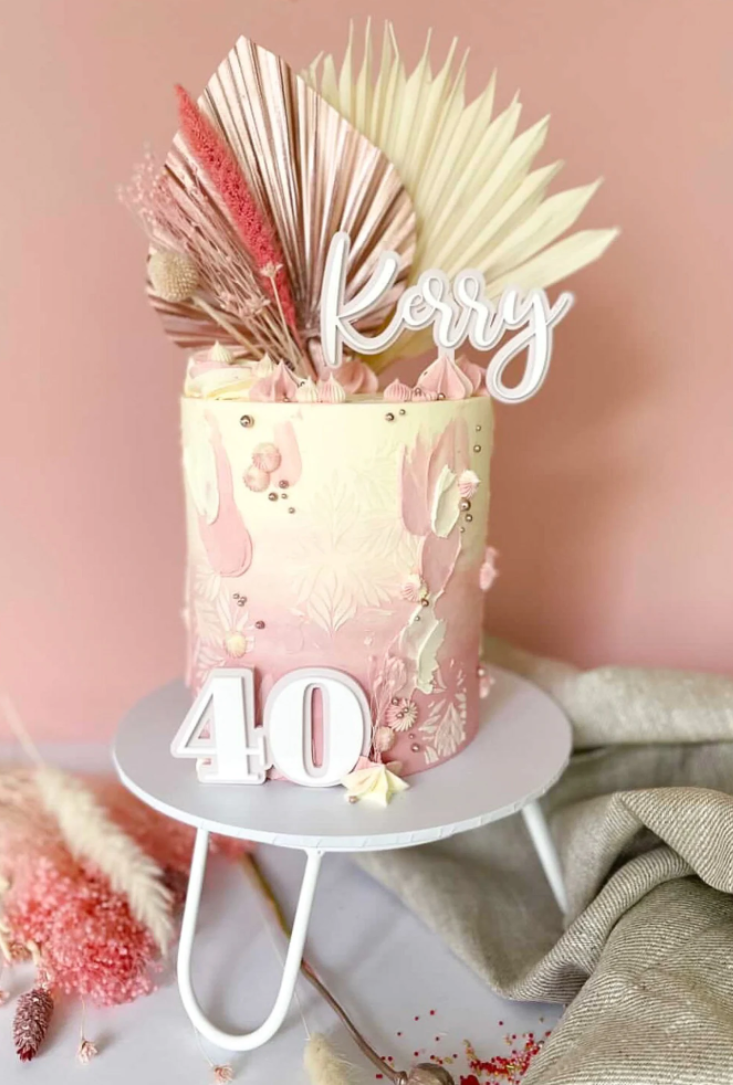 Layered Acrylic Cake Toppers!- CUSTOM- 2 Layer