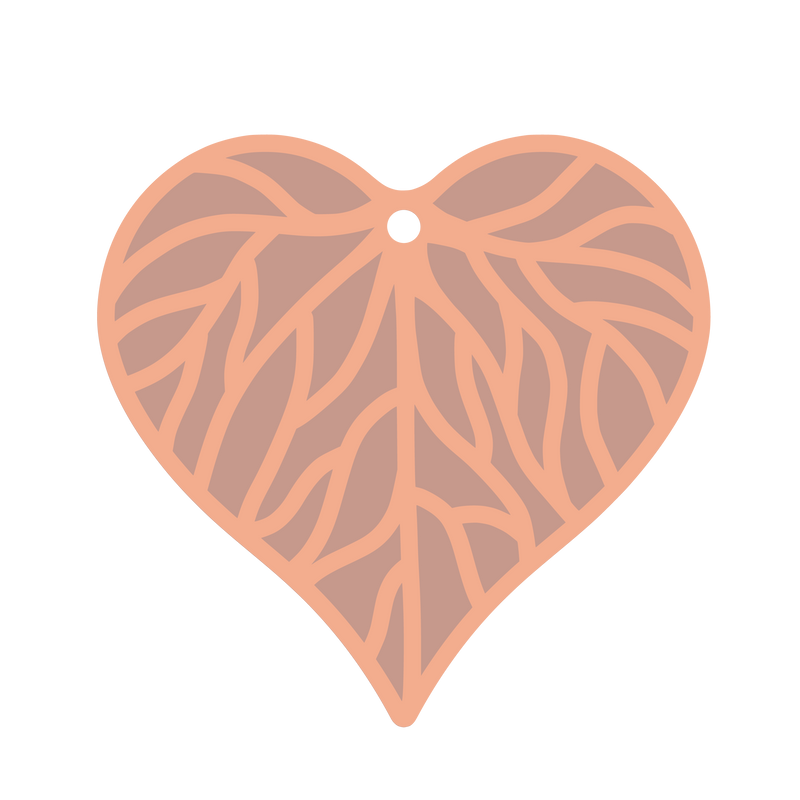 2 Layer Leaf (1)- Vegan Leather Earrings