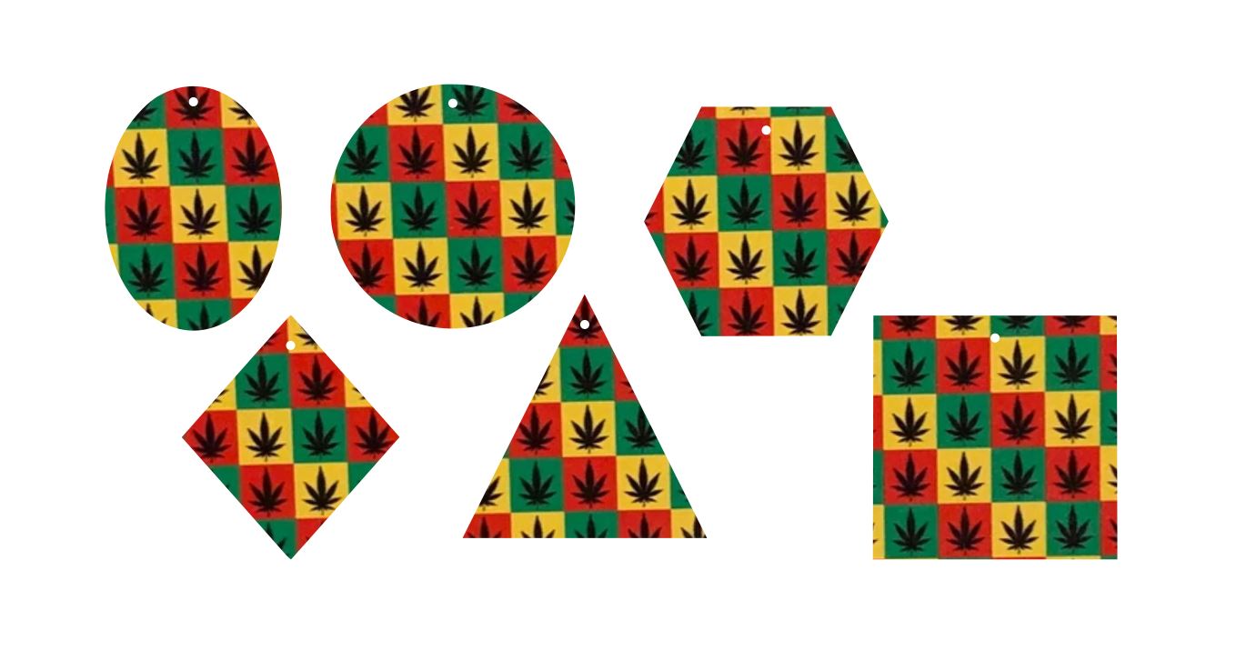 Marijuana Squares- Printed Pattern Designs (Sets)