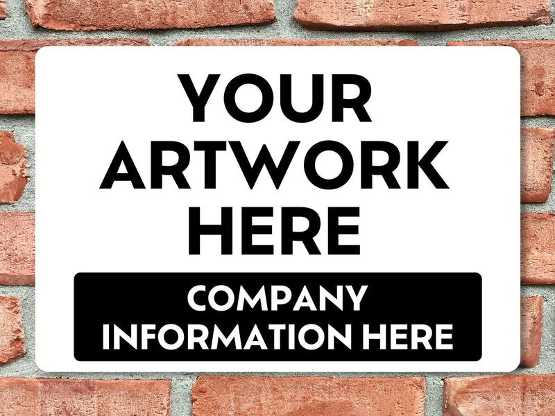 Full Color Aluminum Metal Signs (8x12)