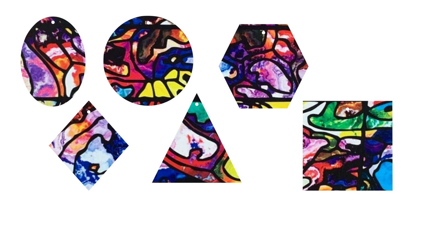 Mosaic Rainbow- Printed Pattern Designs (Sets)