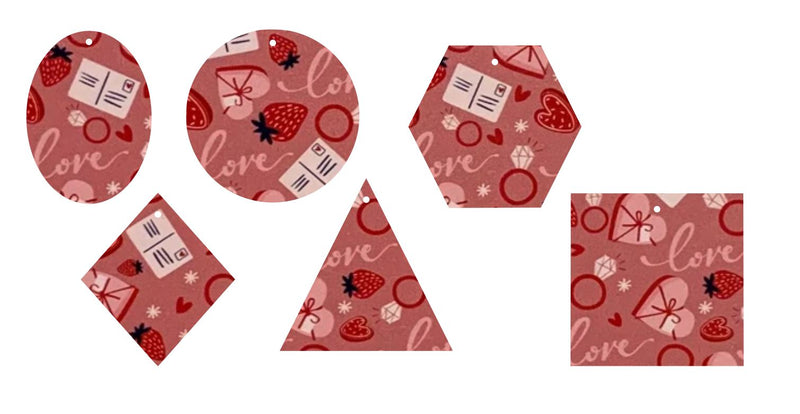 Valentine Letters- Printed Pattern Designs (Sets)