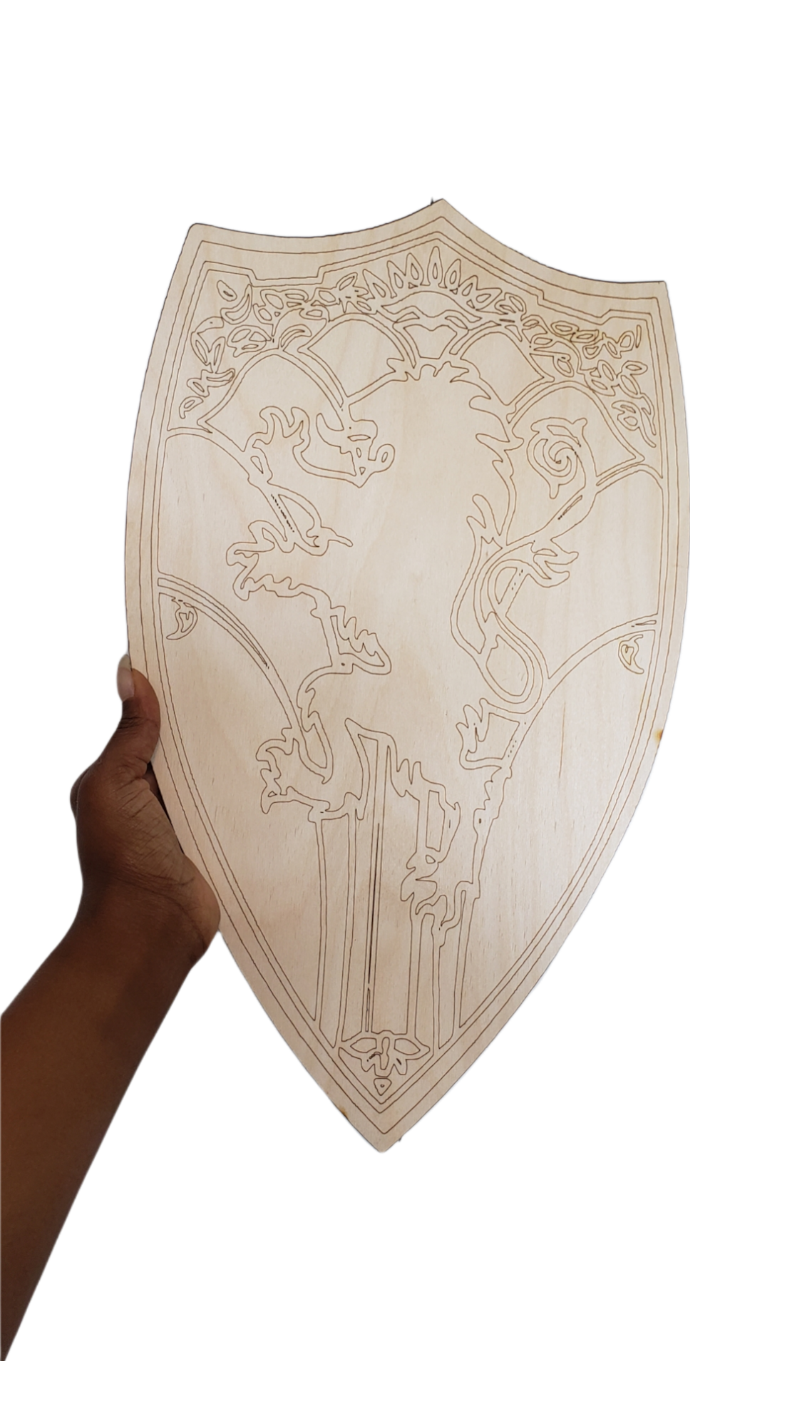 Custom OUTLINED Dye Cut Wood Shape Cutout