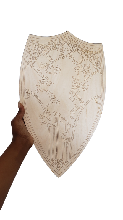 Custom OUTLINED Dye Cut Wood Shape Cutout