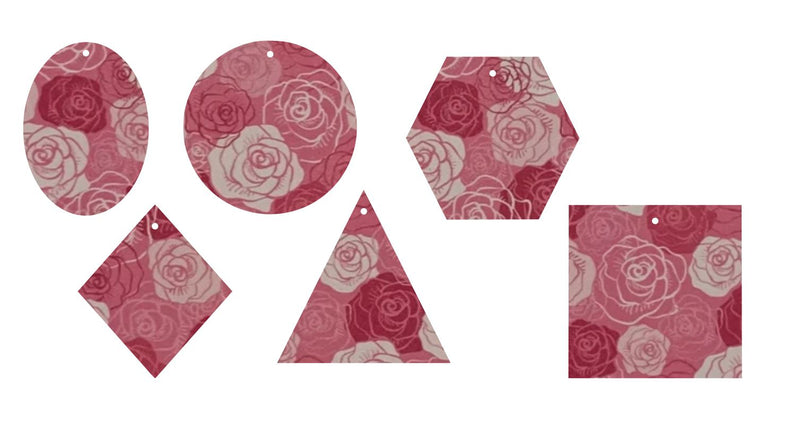 Pink Roses- Printed Pattern Designs (Sets)