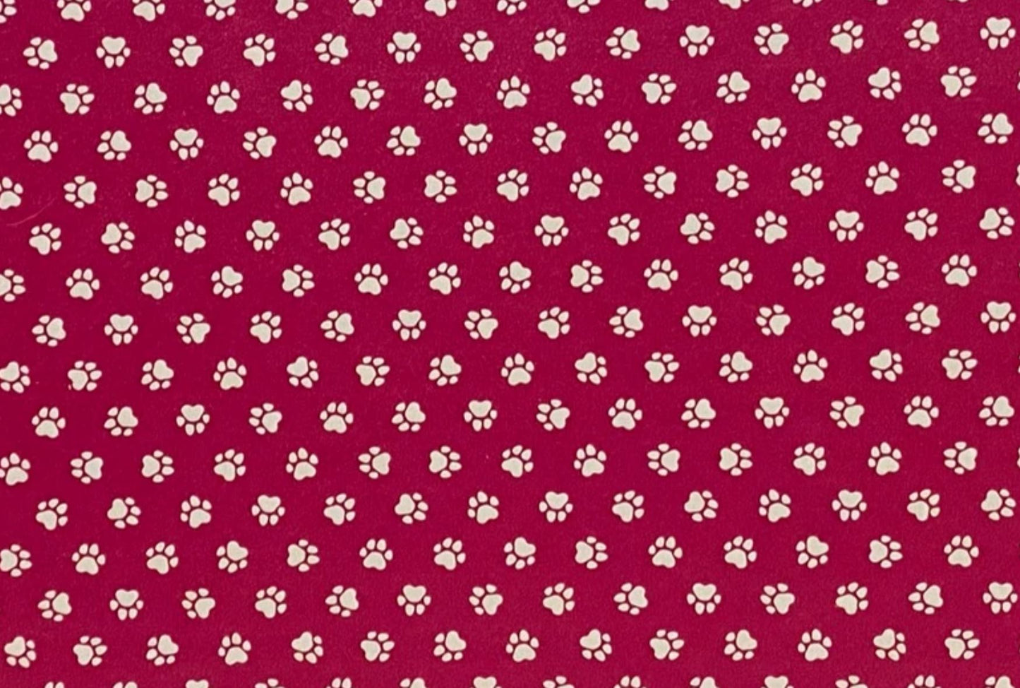 Pink & White Pawprint- Printed Pattern Designs (Sets)