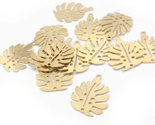 Leaf Charms- BULK BUY 52 PCS!