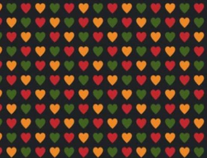 RGY Hearts- Printed Pattern Designs (Sets)