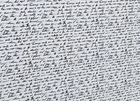 Script Font- Printed Pattern Designs (Sets)