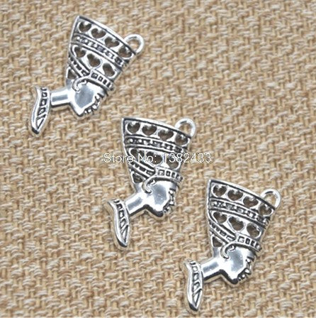 Metal Nefertiti Head- BULK BUY 72 PCS!