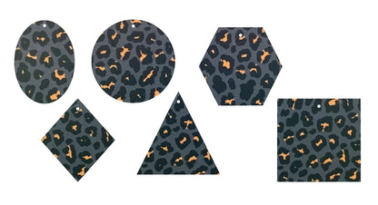 Slate Leopard- Printed Pattern Designs (Sets)