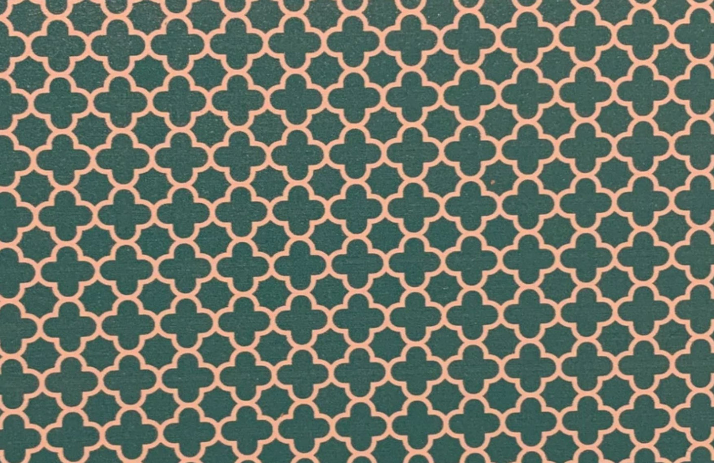 Teal Quatrefoil- Printed Pattern Designs (Sets)