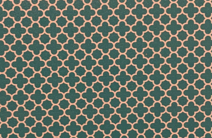 Teal Quatrefoil- Printed Pattern Designs (Sets)