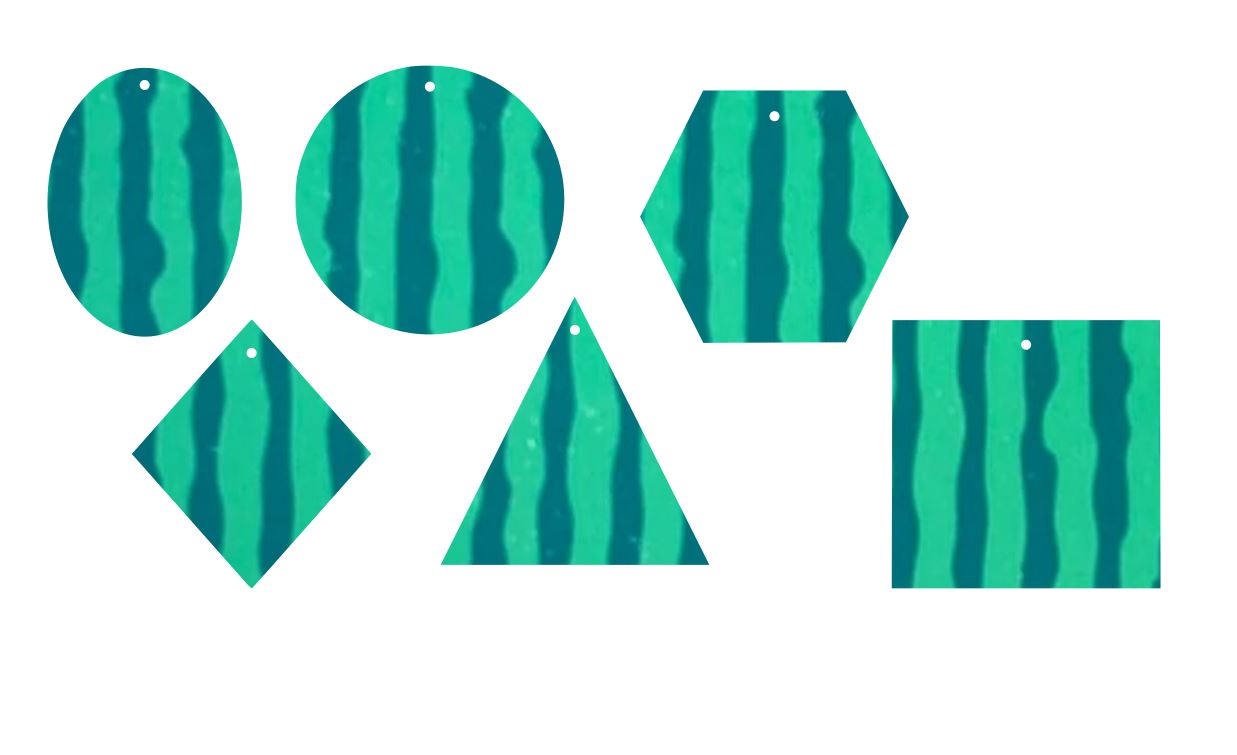 Watermelon Stripes- Printed Pattern Designs (Sets)