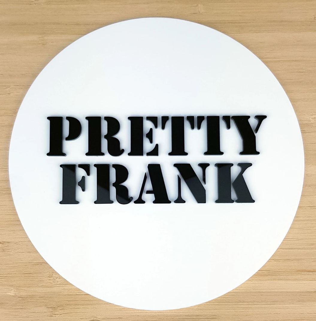 Indoor Round Wooden & Acrylic 3D Logo Sign