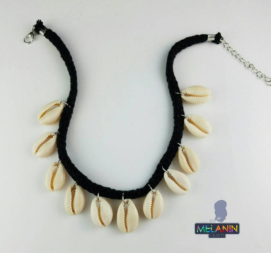 Shingle Cowrie Shell- Handmade Choker- BULK BUY 8 PIECES!