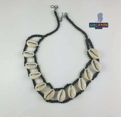 Panda- Handmade Cowrie Shell Choker- BULK BUY 8 PIECES!